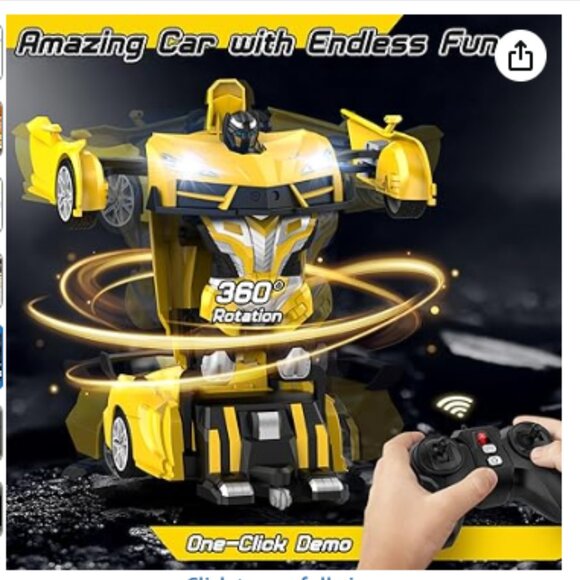 Transform Remote Control Car, RC Cars for Boys - Picture 2 of 3